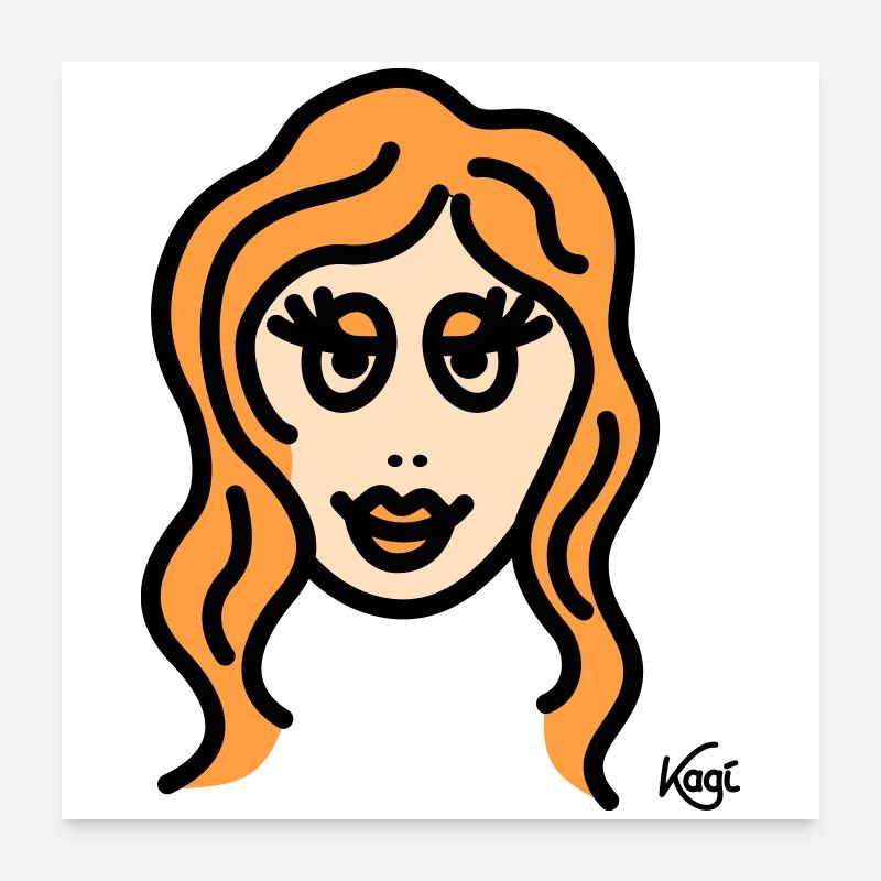 Vierge grande - Poster 60 x 60 cm - blanc