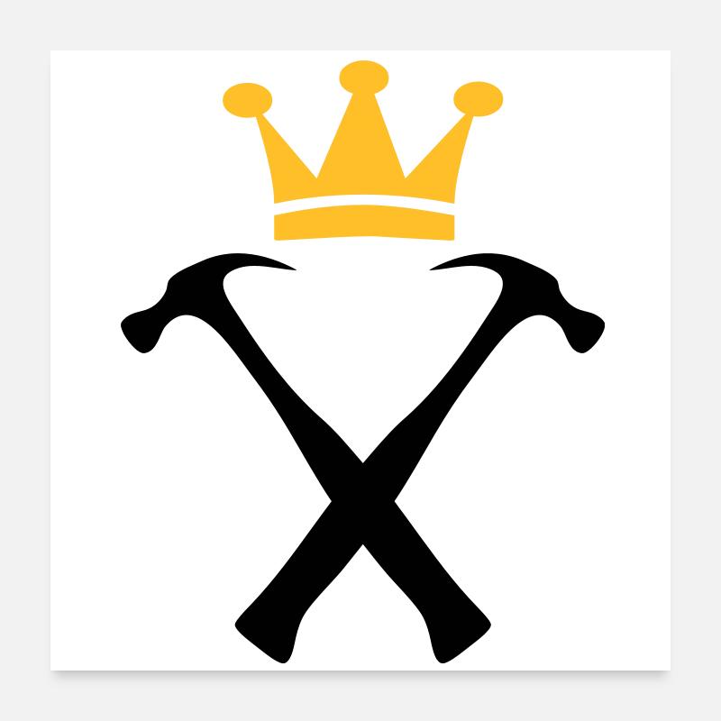 Le Roi des Bricoleurs Poster 60 x 60 cm