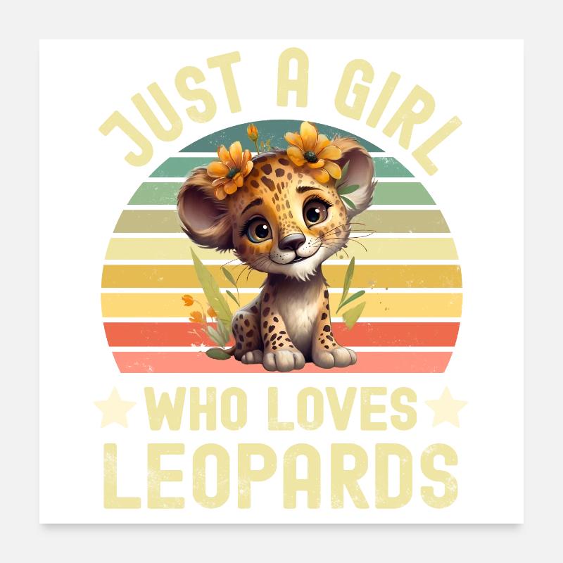 Leopard Poster 24" x 24" (60x60 cm)