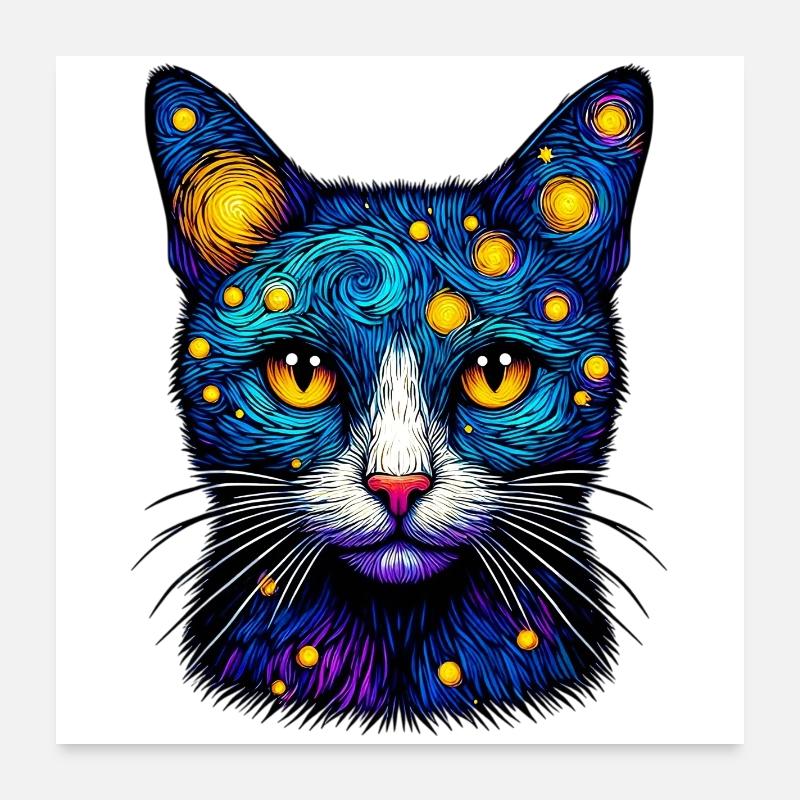 Chat Poster 60 x 60 cm