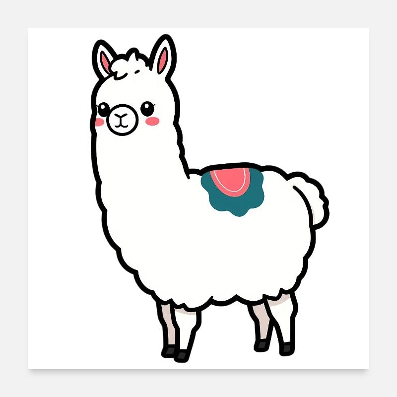 lama Poster 60 x 60 cm