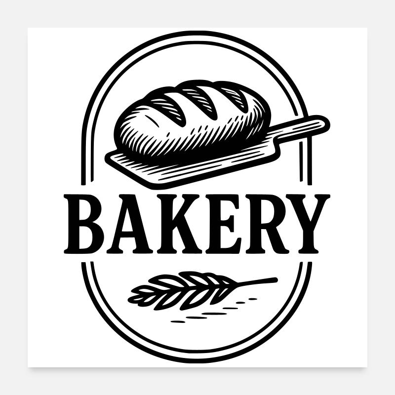 Boulangerie Poster 60 x 60 cm