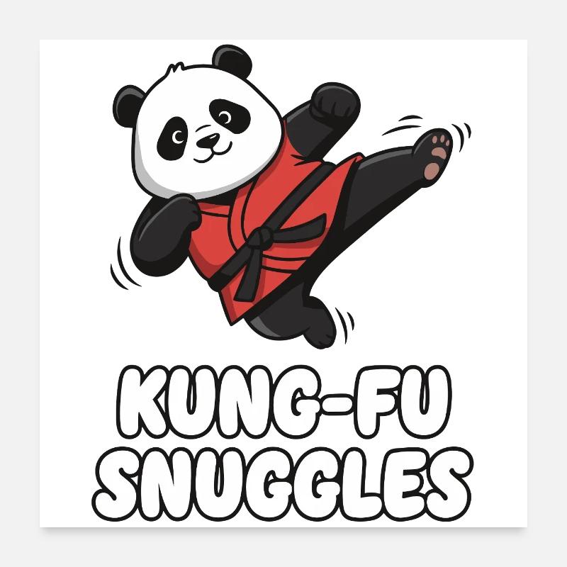 Câlins Kung Fu Panda Poster 60 x 60 cm