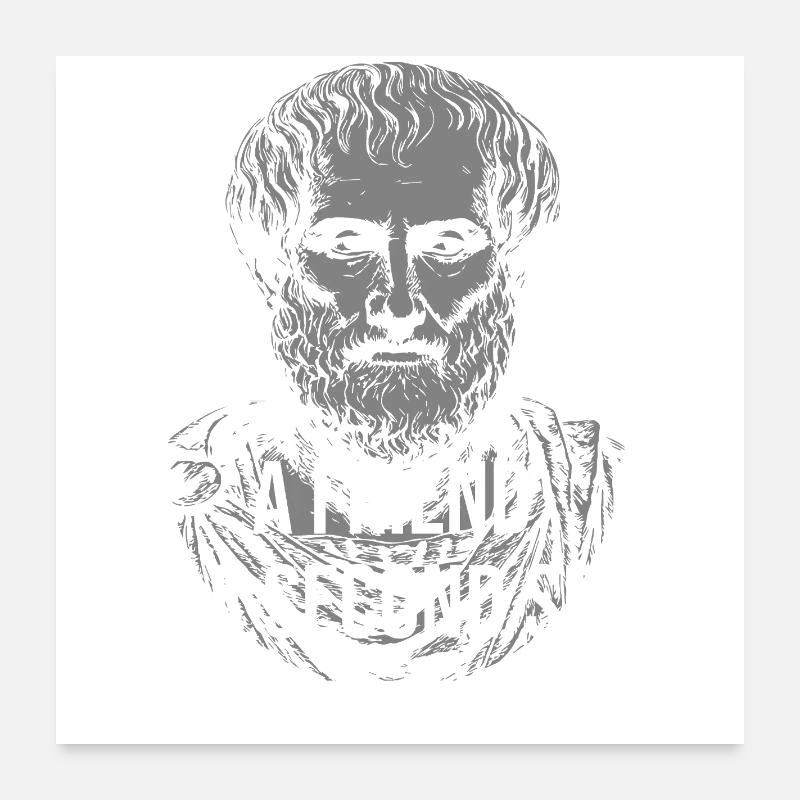 Aristotle: A Friend Is a Second Self Poster 24" x 24" (60x60 cm)