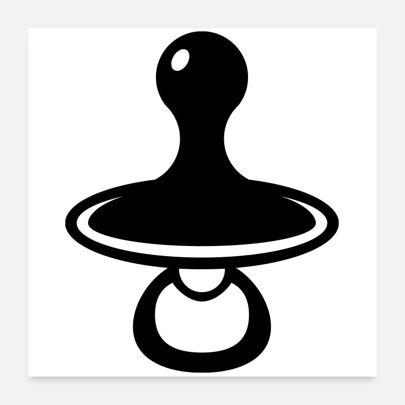 Babyschnuller Poster 60x60 cm
