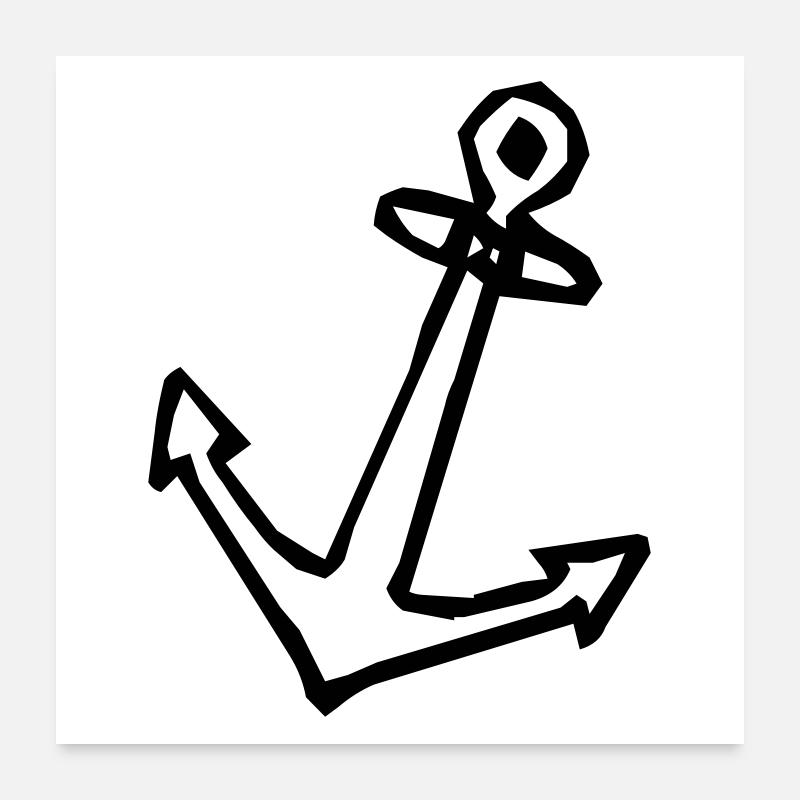 Anchor Poster 24" x 24" (60x60 cm)