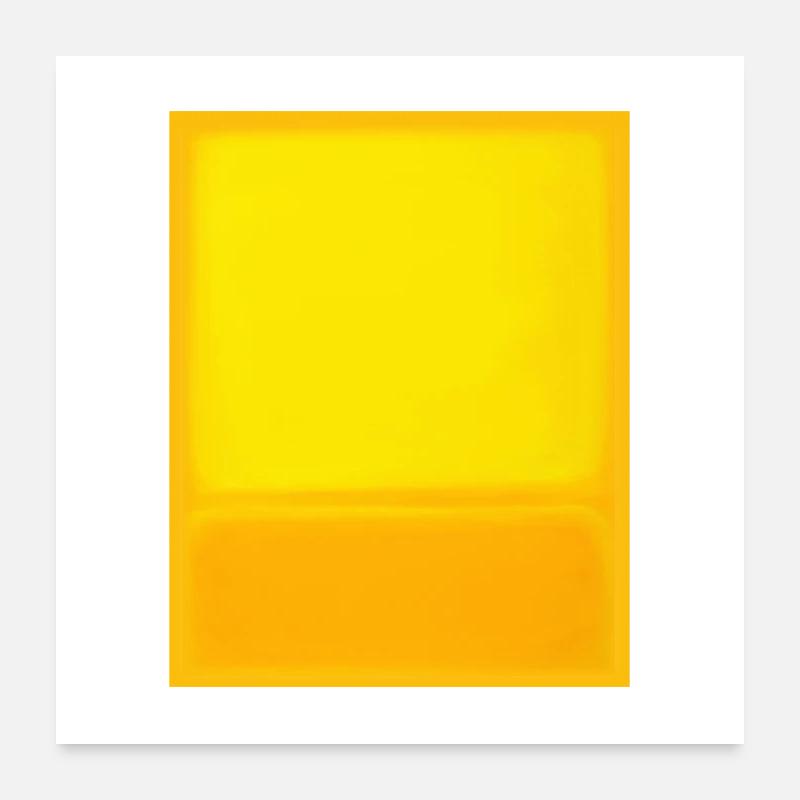Rothko style in digital colors - Poster 24" x 24" (60x60 cm) - white