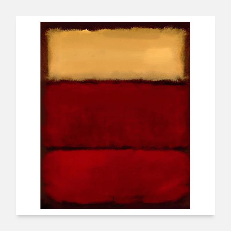 Le style Rothko en couleurs numériques Poster 60 x 60 cm