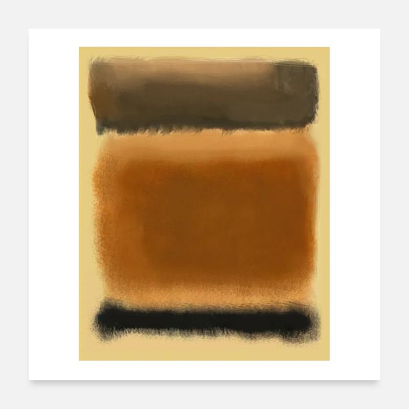 L’art Rothko dans le style numérique Poster 60 x 60 cm