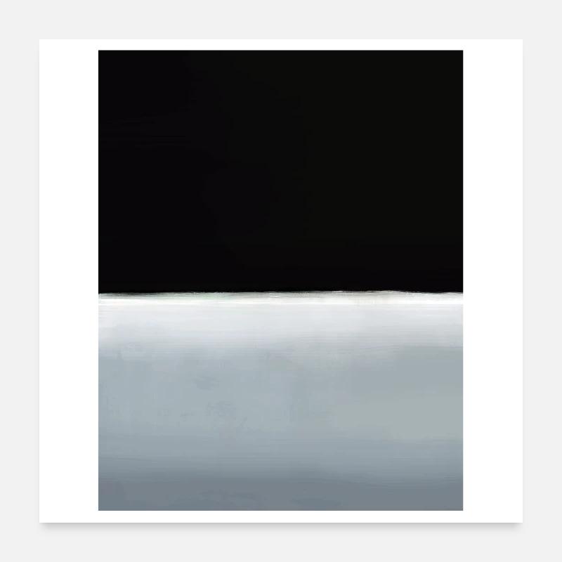 Le style Rothko en couleurs numériques Poster 60 x 60 cm