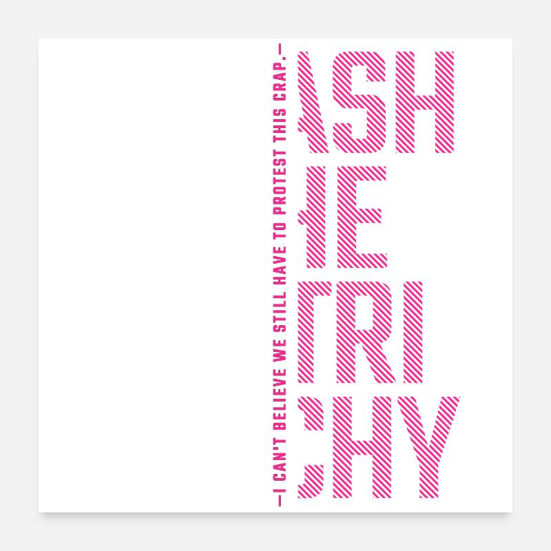 Smash the Patriarchy - Fight for Equality Poster 24" x 24" (60x60 cm)