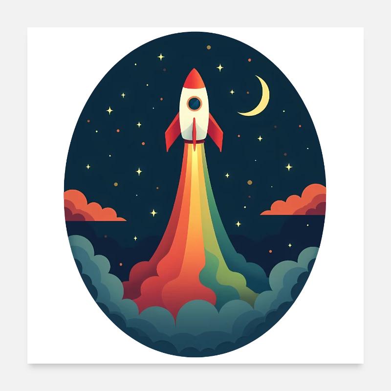 Launched Out - Never Looking Back Poster 24" x 24" (60x60 cm)