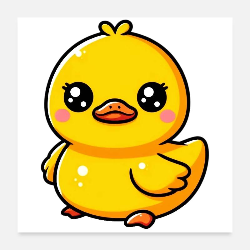 Caneton Canard Canard Canard Poster 60 x 60 cm