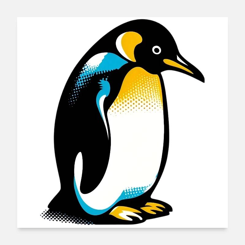 Pingouin Poster 60 x 60 cm