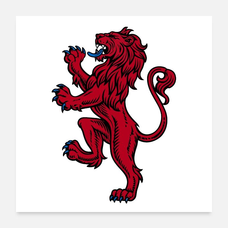 Lion d’Ecosse Rampant Poster 60 x 60 cm