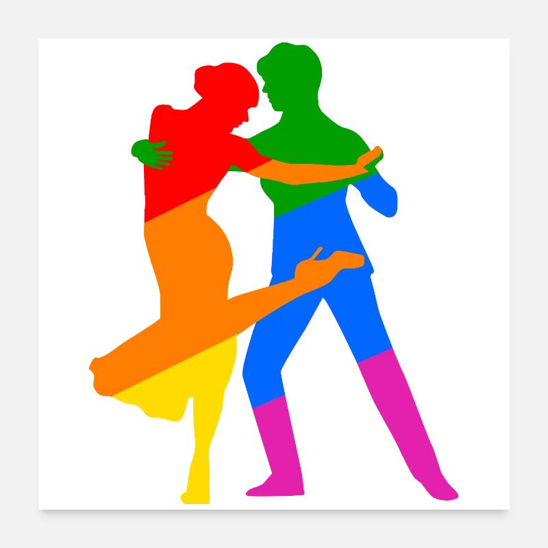 Gay Tango Argentino Poster 60 x 60 cm
