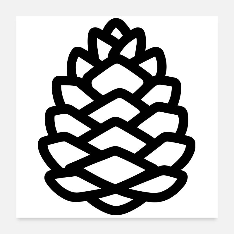 Pine Cone Poster 24" x 24" (60x60 cm)