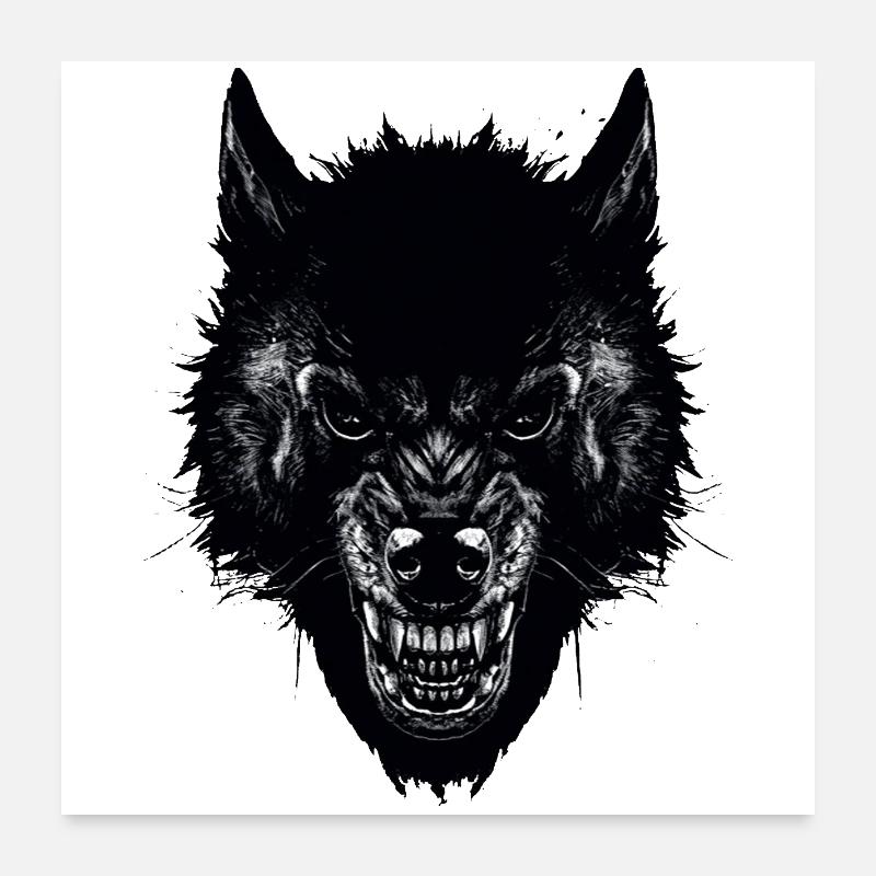 wolf Poster 24" x 24" (60x60 cm)