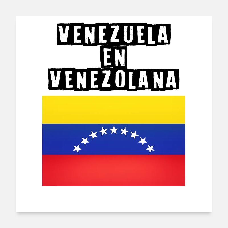 Arc des étoiles du drapeau du Venezuela Poster 60 x 60 cm