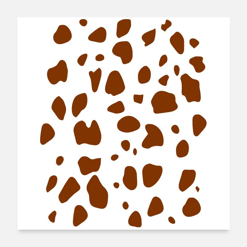Spots Vector Color Custom Animal Pattern Poster 24" x 24" (60x60 cm)