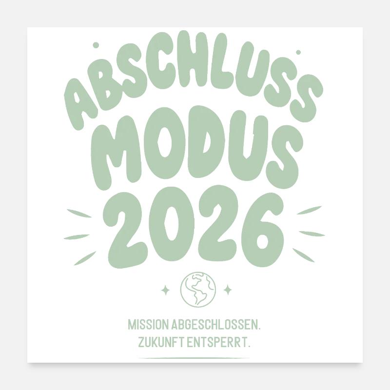 Abschluss Modus 2026 Poster 60x60 cm