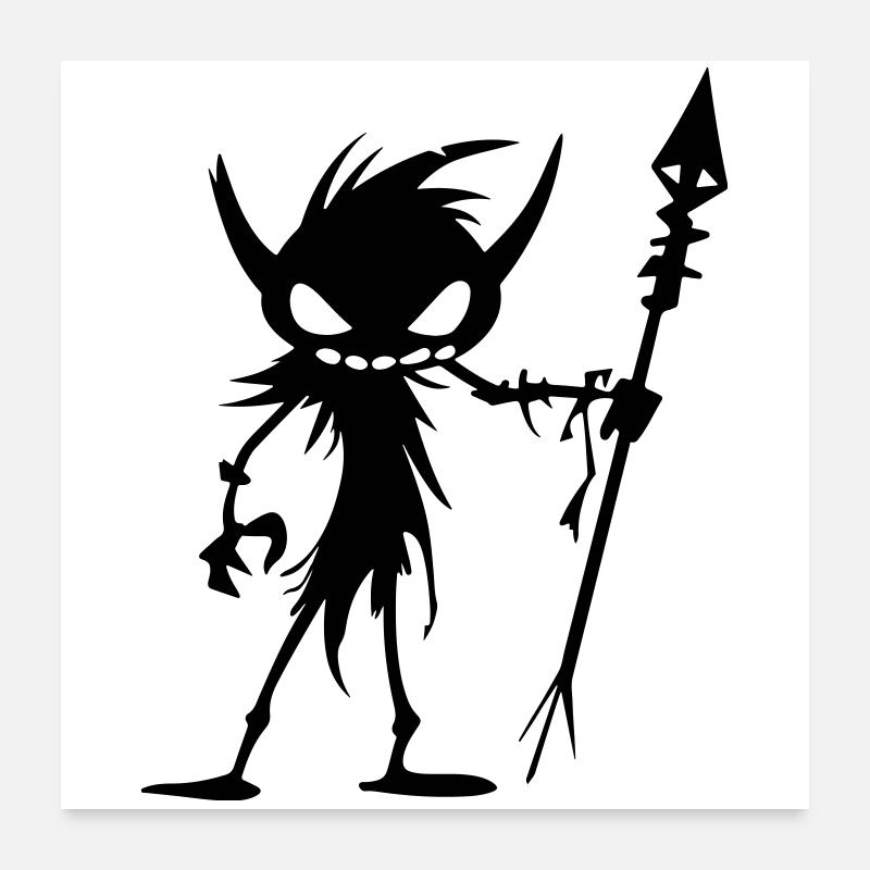 Orc gobelin Poster 60 x 60 cm