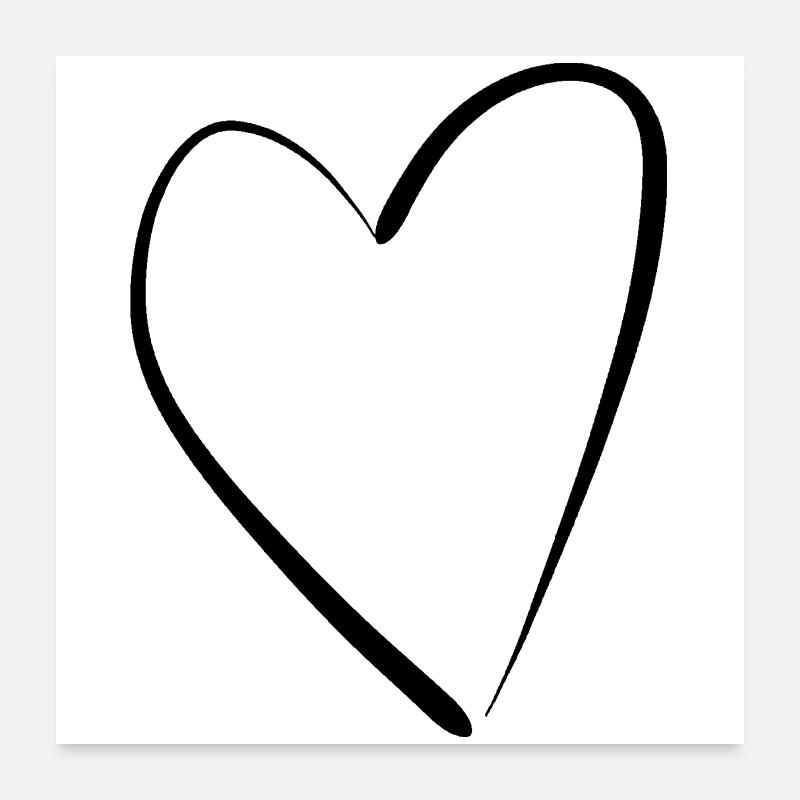 Heart Poster 60x60 cm