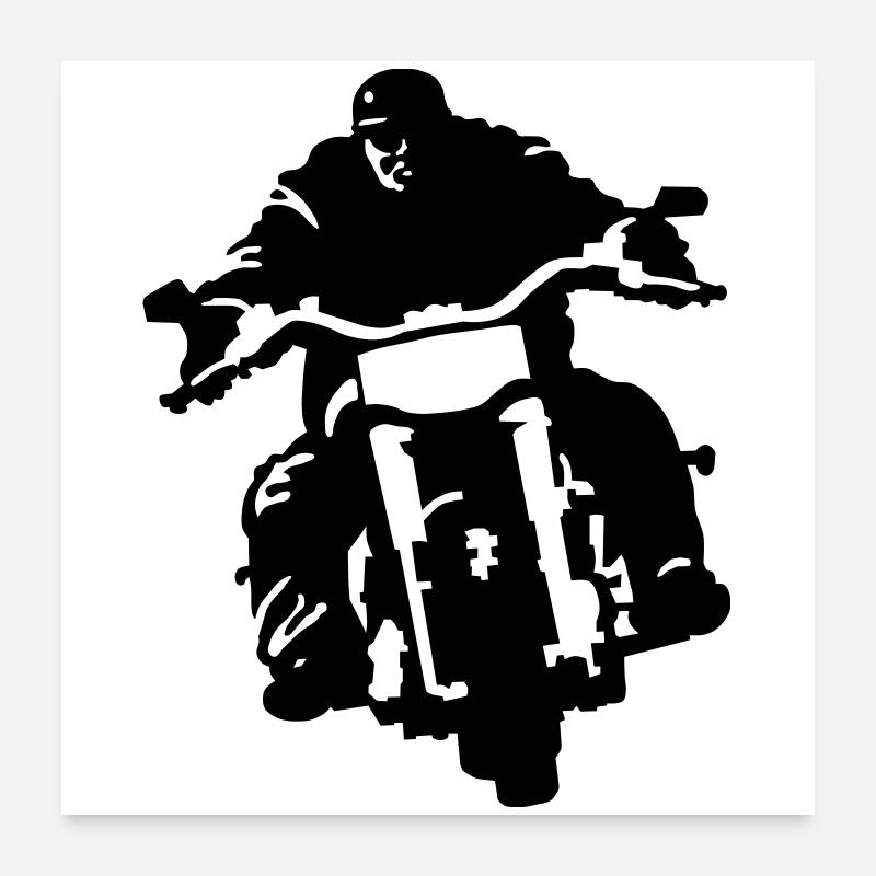 biker Poster 60x60 cm