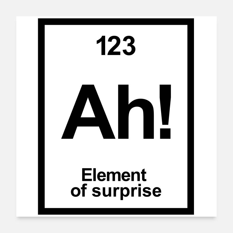 periodic table - Poster 24" x 24" (60x60 cm) - white