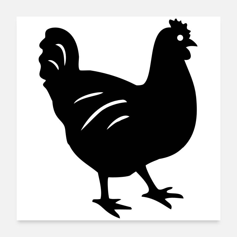chicken Poster 24" x 24" (60x60 cm)