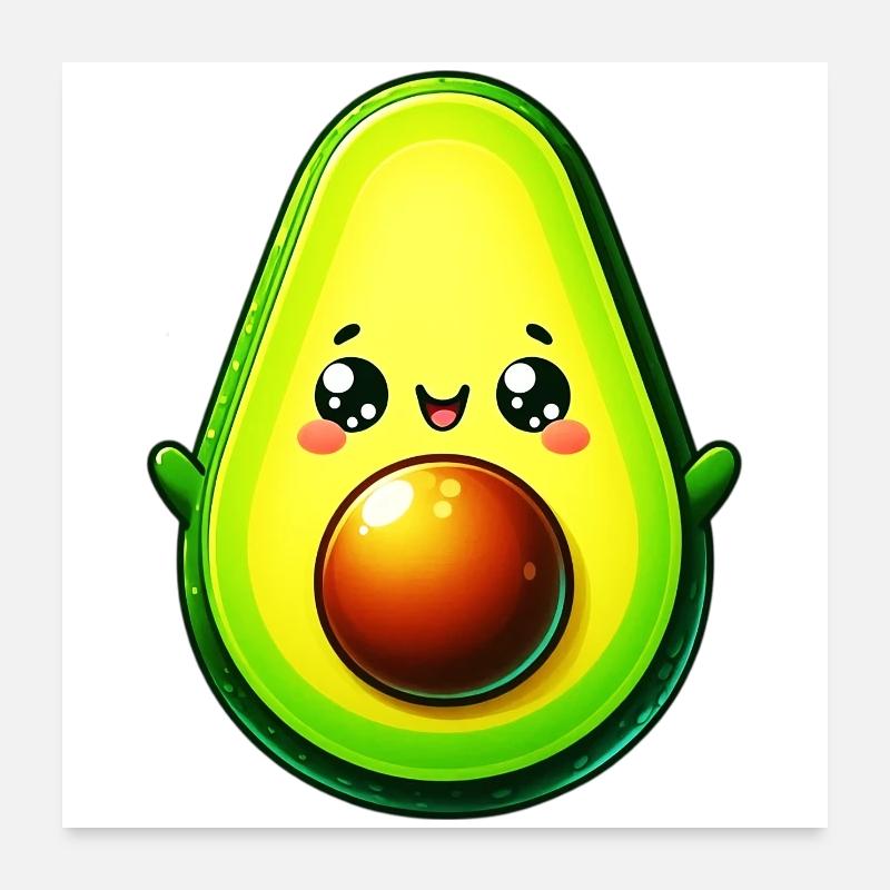 Avocado Poster 24" x 24" (60x60 cm)