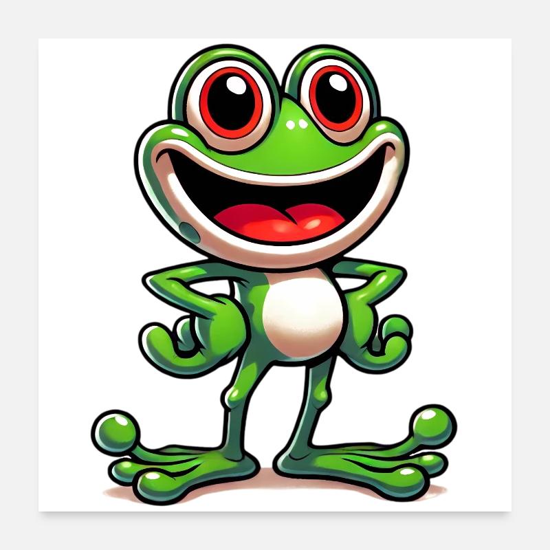 Frosch Poster 60x60 cm