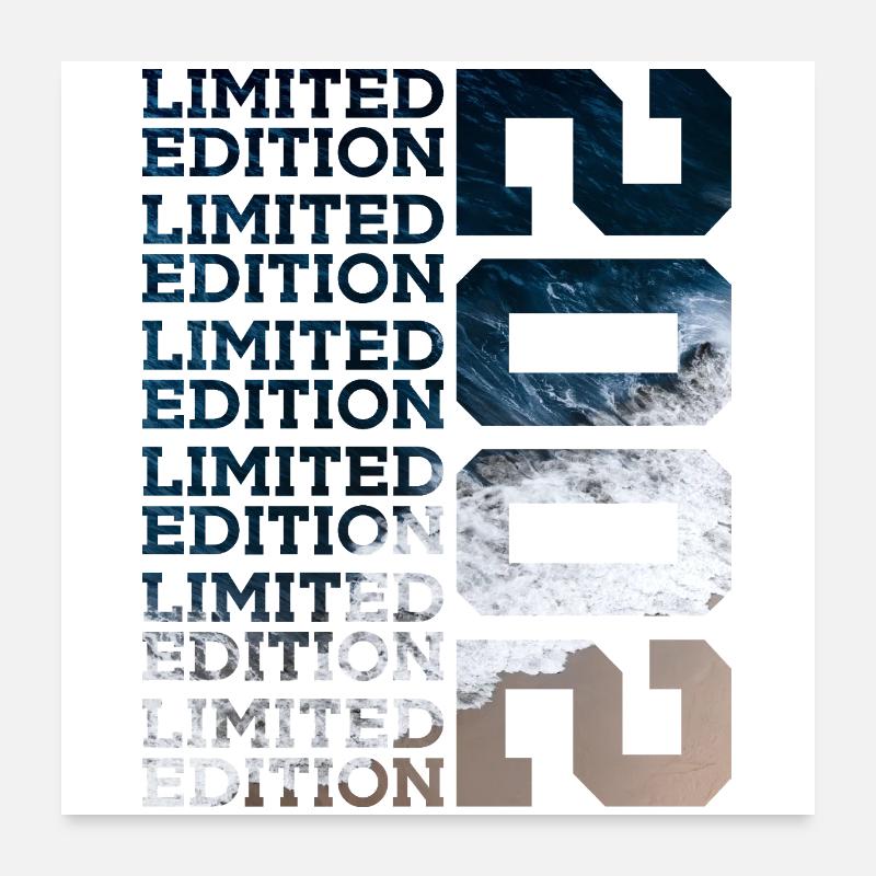 ÉDITION LIMITÉE 2002 24 ANS 24E ANNIVERSAIRE Poster 60 x 60 cm