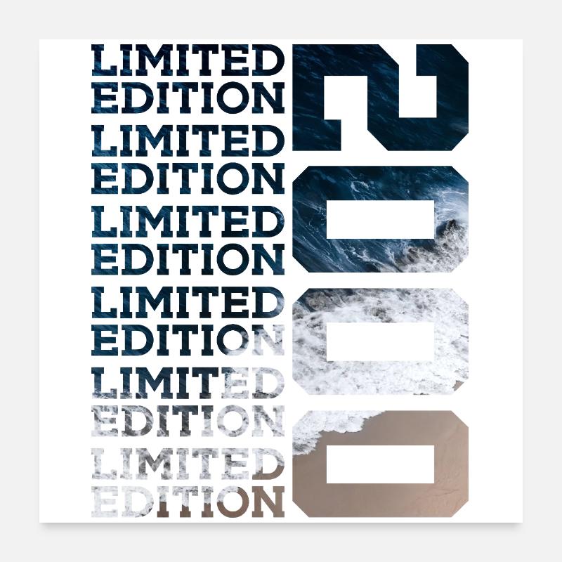 ÉDITION LIMITÉE 2000 26 ANS 26E ANNIVERSAIRE Poster 60 x 60 cm