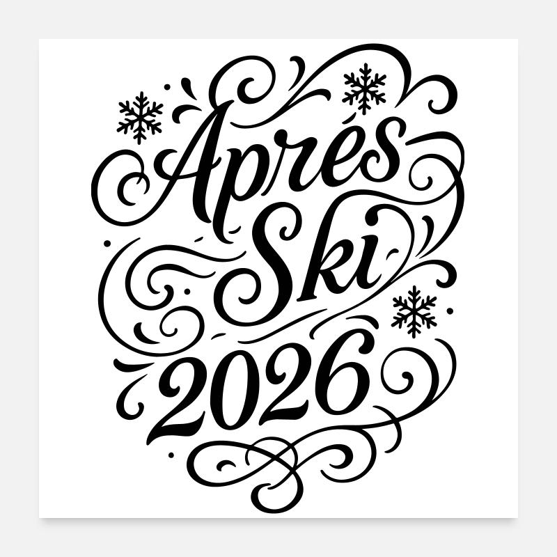 Après-ski 2026 Poster 60 x 60 cm
