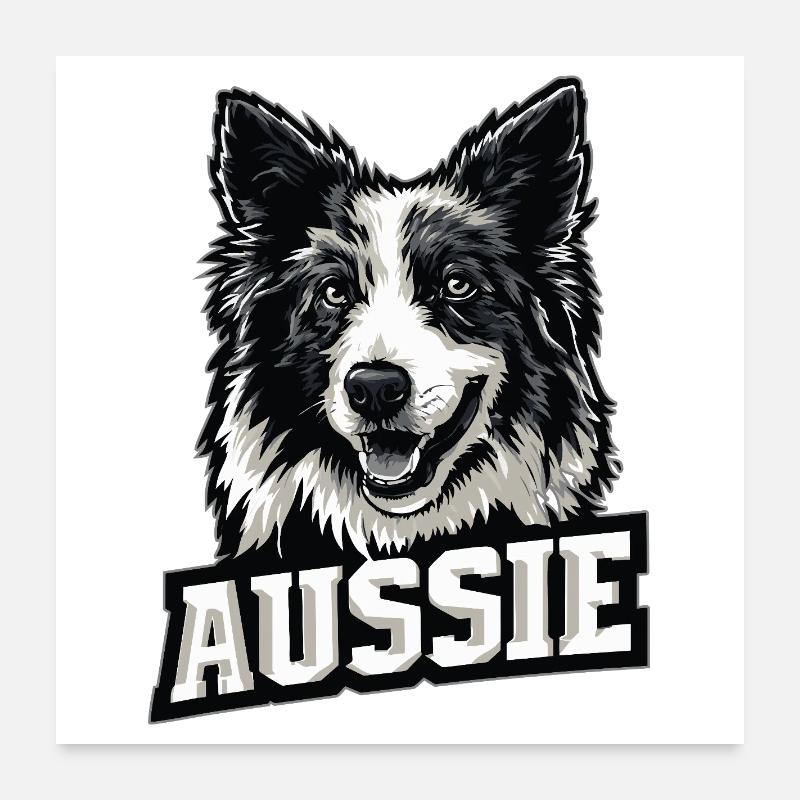 Australian Shepherd – Aussie Pride Poster 60x60 cm