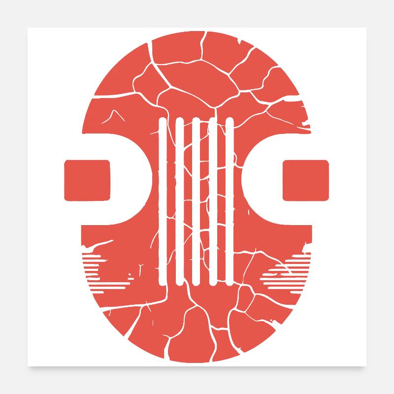 Glyphe de l’Orbe fissuré Poster 60 x 60 cm
