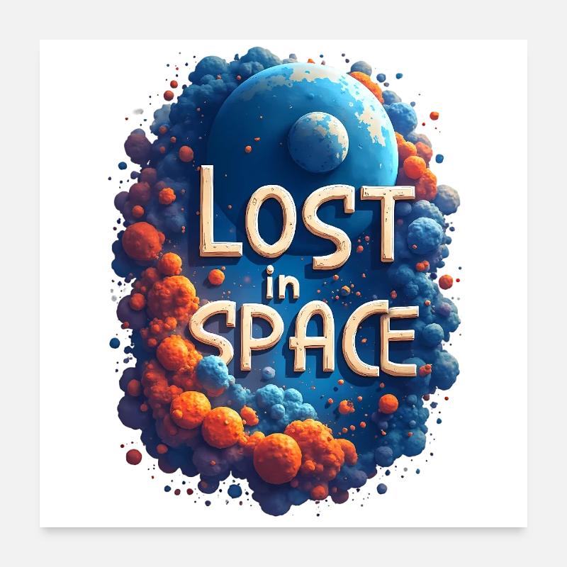 Lost in space Poster 24" x 24" (60x60 cm)