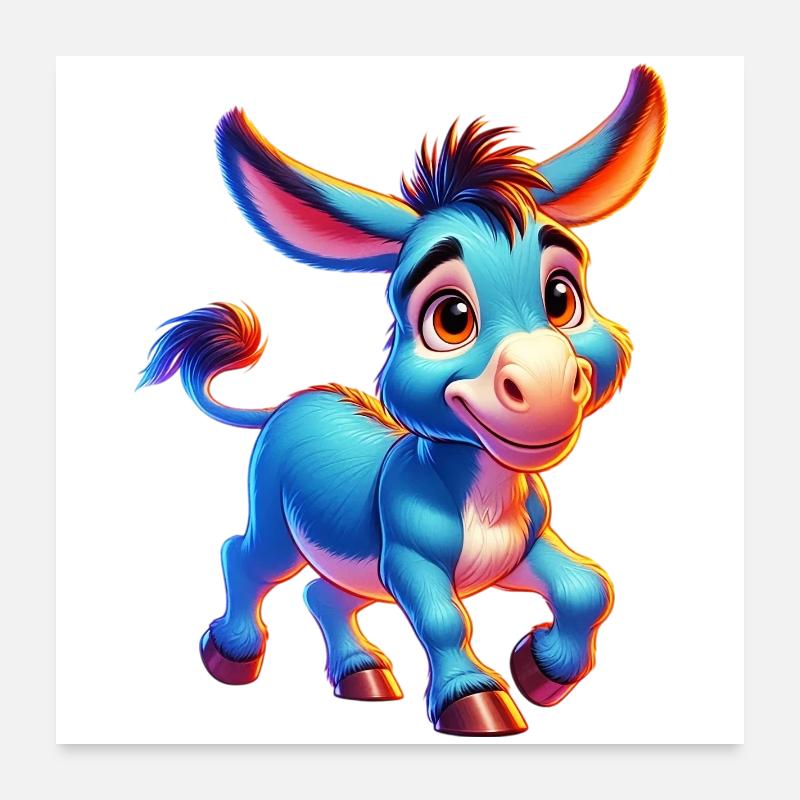 Donkey Mule Poster 24" x 24" (60x60 cm)