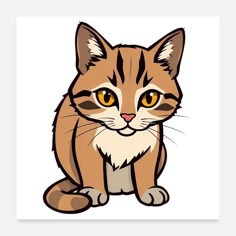Chat Poster 60 x 60 cm