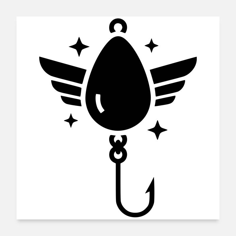 Vecteur des ailes de Holy Fishhook Poster 60 x 60 cm