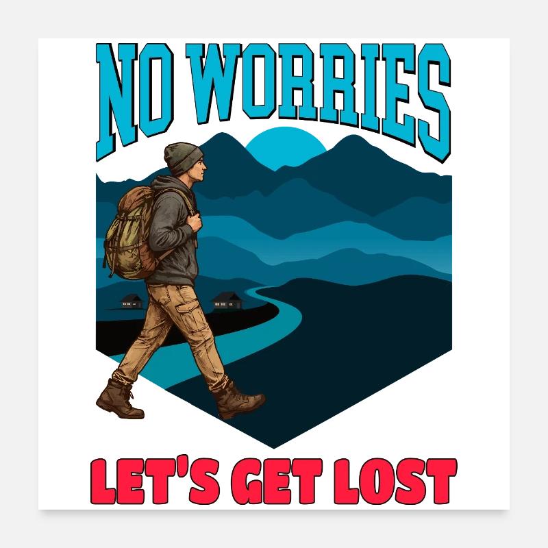 Pas de souci, on se perd Poster 60 x 60 cm