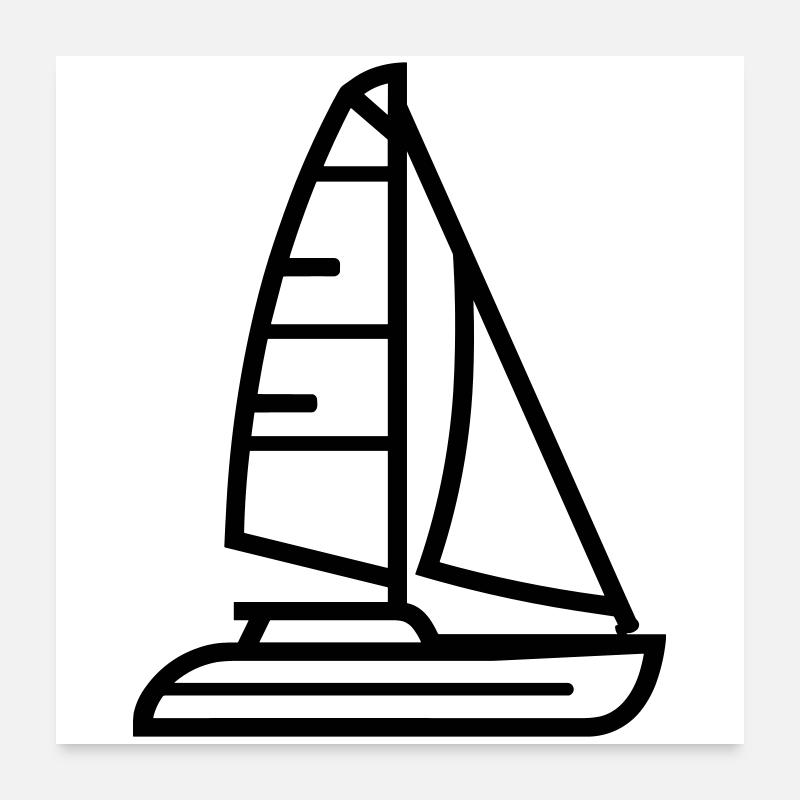 boat Poster 24" x 24" (60x60 cm)