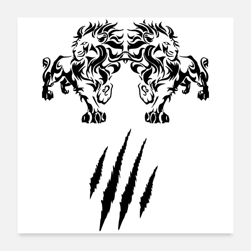 Löwe Poster 60x60 cm