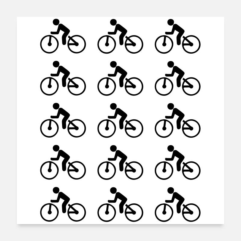 Bicyclette Poster 60 x 60 cm