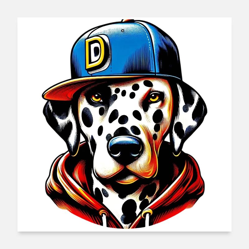 Hund Poster 60x60 cm