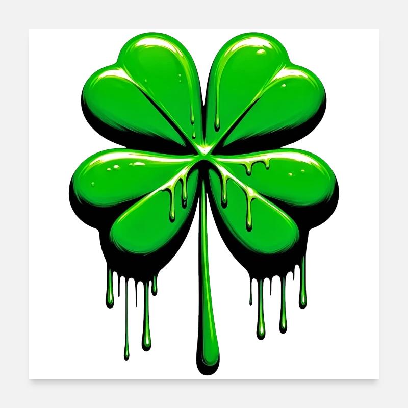 Four-leaf clover Poster 24" x 24" (60x60 cm)