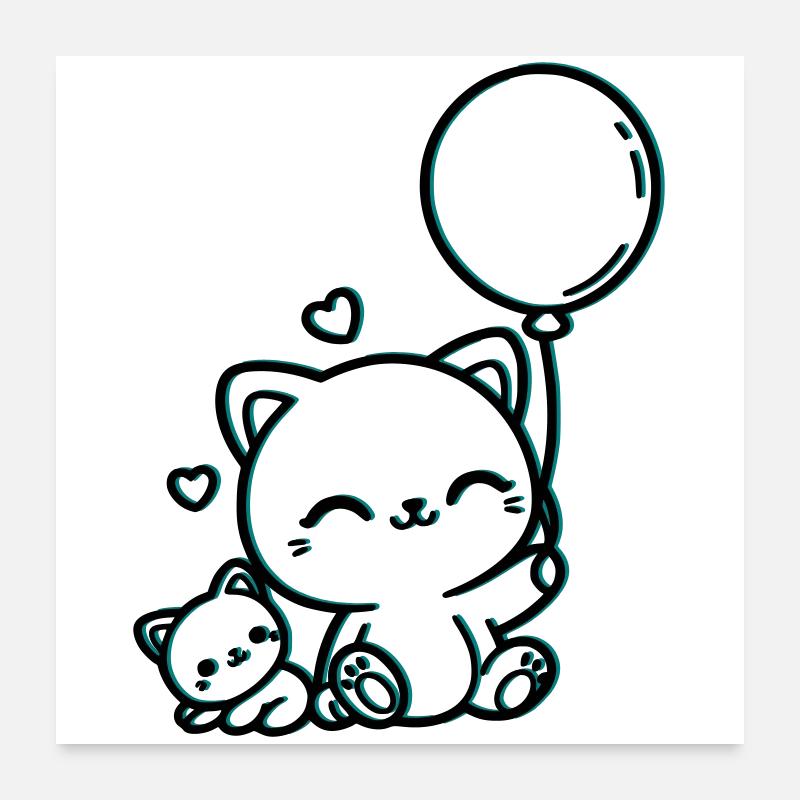 Feline Poster 24" x 24" (60x60 cm)