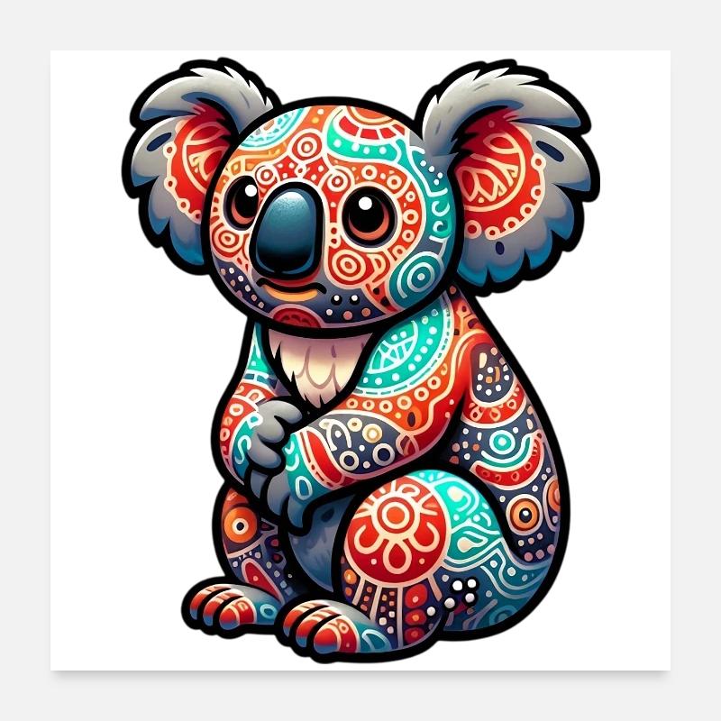 Koala Poster 60x60 cm