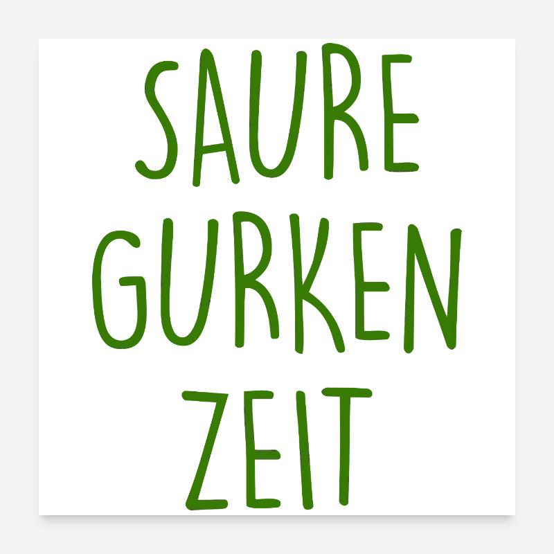 L’heure du concombre aigre Poster 60 x 60 cm